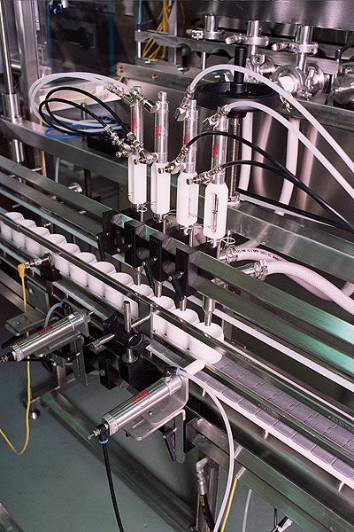 Although CPL's new filler has 10 heads, the contract packager sometimes uses only four or six nozzles, which provides flexibilit