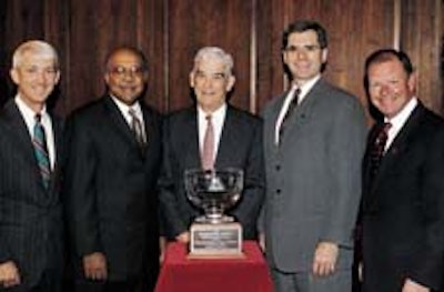 Miller Brewing Co. (Milwaukee, WI) has named Owens-Illinois, Inc. (Toledo, OH) its Supplier of the Year. Shown from left to righ