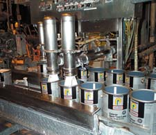 On plant PCs, PPG personnel are presented a detailed, informative picture (above) of packaging line performance, including that
