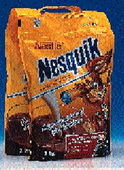 New containers are helping NestlÃ©?s powdered milk mixes stand out internationally. In the U.K., a new hot chocolate drink mi