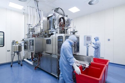 This photo sourced from www.saluspharmaceuticals.in shows pharmaceutical batch processing.