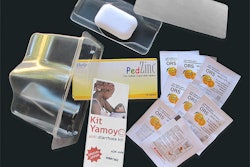 Shown here is the ColaLife Kit Yamoyo pack components used in a trial run in Africa to combat diarrhea.