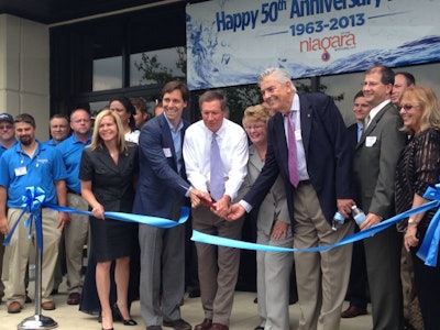 Dignitaries galore were on had for the Open House at Niagara Bottling's Ohio plant.