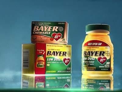 This is a photo of Bayer aspirin packaging.