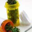 This photo shows a stock image portraying packaged medical marijuana.