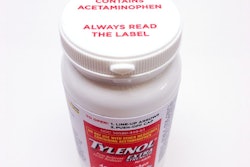 This photo shows an Extra Strength Tylenol bottle cap that carries the message, 'Always read the label.'