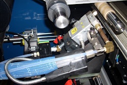 Used for company’s turret rewinders, system replaces core glue pot.