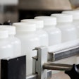 This photo shows plastic bottles used in a pharmaceutical application.
