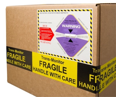 Remind carriers to take care during handling, provide visual indication of mishandling and potential product damage.
