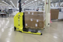 AGV styles. One function of the Forked Straddle AGV is to bring pallet loads of in-process or finished goods from 29 packaging lines.