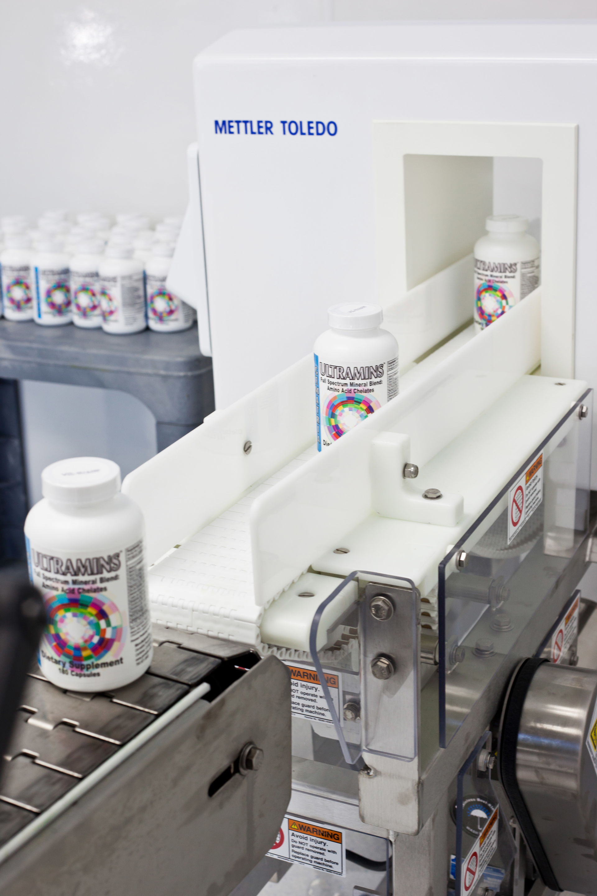 QUALITY ASSURANCE. A Signature Touch metal detector from Mettler-Toledo Safeline helps ensure the quality of Gematria&rsquo;s nutritional supplements and antioxidant formulas.