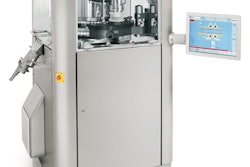 Kilian bilayer tablet press, Unipac tube filler, and FrymaKoruma Dinex Vacuum Processing Unit will be featured.