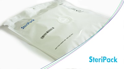 SteriPack has introduced PeelVentTM, a vented chevron peelable pouch.