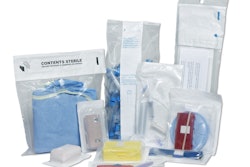 A group of medical device packaging pouches. Photo supplied by Printpack Medical.