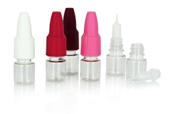 The unique shape and intermediate reservoir of this drop dispenser nozzle assures accuracy and flow control.