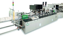 The PDI Medical Combination Pouch System uses a Rexroth control system to convert premade medical header bags and shaped pouches to exacting industry specifications at a rate of nearly 200 seals/min.