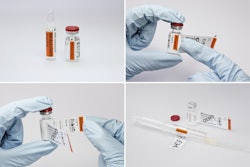 Detachable single-wrap labels reduce the risk of parenteral dispensing errors.