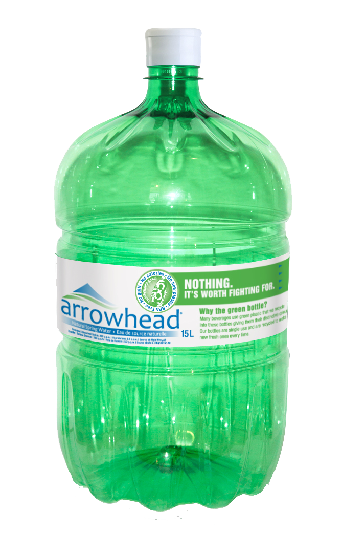 Green Water Cooler Bottle Made From 100% Recycled Material
