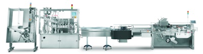 The CS Linear tube-filling machine fills up to 100 tubes/min.