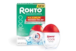 Rohto Cool Max introduction adds variety to eyedrop packaging.