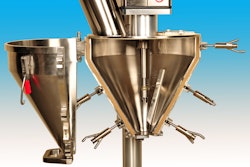A split hopper is suitable for vf/f/s machines; the Revolution Series Auger is suitable for applications that require immediate filling.