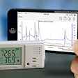 HOBO MX1101 transmits temperature and relative humidity data to mobile devices via Bluetooth Smart.