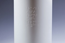 New braille printing is available for plastic pharmaceutical packaging.