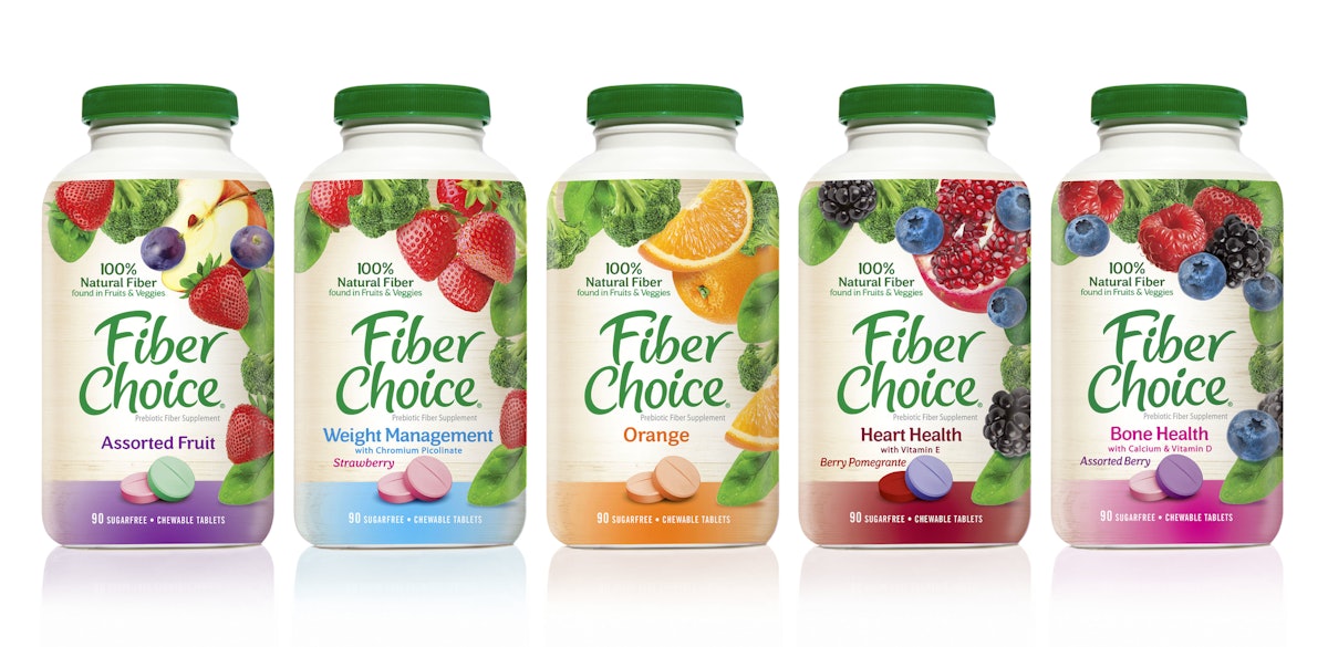 Food-centric design rebrands Fiber Choice supplements