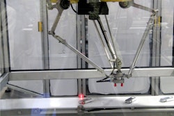 ESS TaskMate with Fanuc M-1iA Robot provides automatic blister loading for Starview Packaging Machinery.