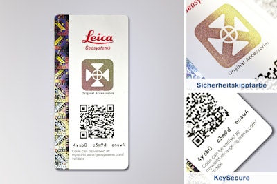 Quality seals protect Leica Geosystems’ original accessories against counterfeiting.
