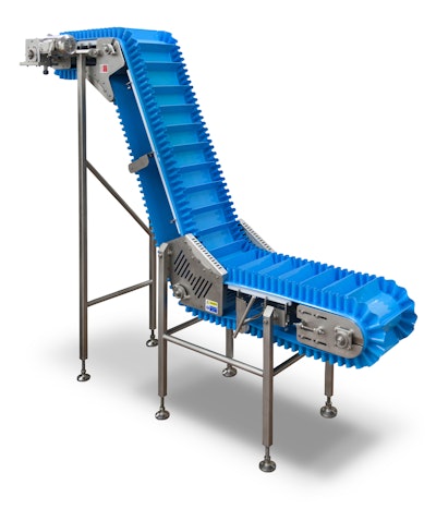 A sanitary belt conveyor improves safety for pharmaceutical and nutraceutical manufacturers.
