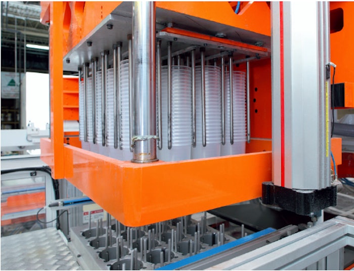 This thermoforming machine from Fabri-Kal manufacturers drinking cups.