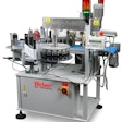 The Model 114 applies labels to one or two sides of a product simultaneously.