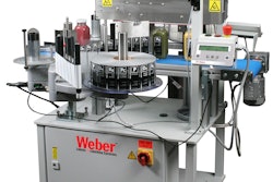The Model 114 applies labels to one or two sides of a product simultaneously.