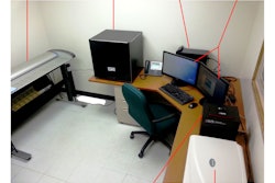 Noven Pharmaceutical's incoming inspection area is used to verifiy incoming materials for copy, Braille, and barcodes.