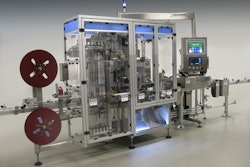 A zero-downtime shrink sealer features product handling at more than 400 cartons/min.
