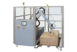 The P-15 is an easy-to-program palletizing system with a load capacity of