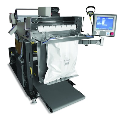 The Autobag 850S runs extra-wide bags for mail-order fulfillment bag packaging.