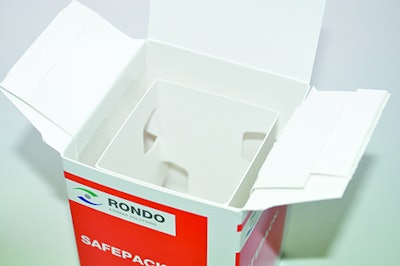 Shock-resistant Safepack cartons protect sensitive products.