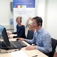 This photo depicts an online education session in process.