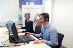 This photo depicts an online education session in process.