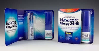 Package design uses thermoformed ‘N’ to help make successful switch from prescription-only to over-the-counter sales.