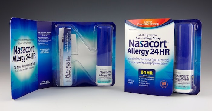 Sanofi S Nasacort Allergy 24hr Booklet Pack With Thermoform Delivers Wow Factor Healthcare Packaging