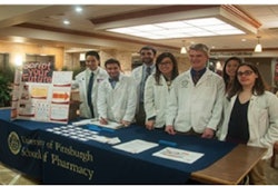This photo shows the University of Pittsburgh School of Pharmacy team.