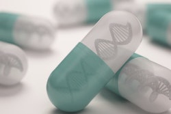This photo shows capsules with a DNA imprinted on them.