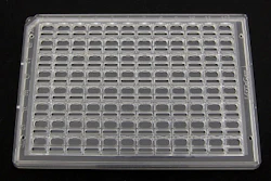 Injection-molded frame and extruded film combine to deliver excellent moisture retention and X-ray transparency.