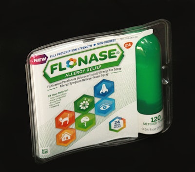 Flonase OTC launch—Secondary Pack, from GlaxoSmithKline Consumer Healthcare.