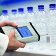 Oxygen ingress measurement in PET bottles: A sensor spot (type PSt6, PreSens GmbH) is attached to the inside wall of the bottle and read out from the outside with a fiber optic oxygen meter (Fibox 4 trace, PreSens GmbH) – without direct contact leaving the bottle intact.