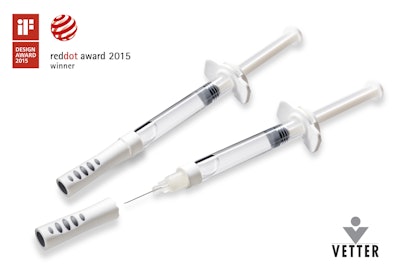 Vetter-Ject is a new syringe closure system for highly sensitive compounds, such as biologics.