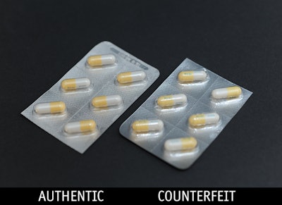 Counterfeit package sample (Source: FDA)